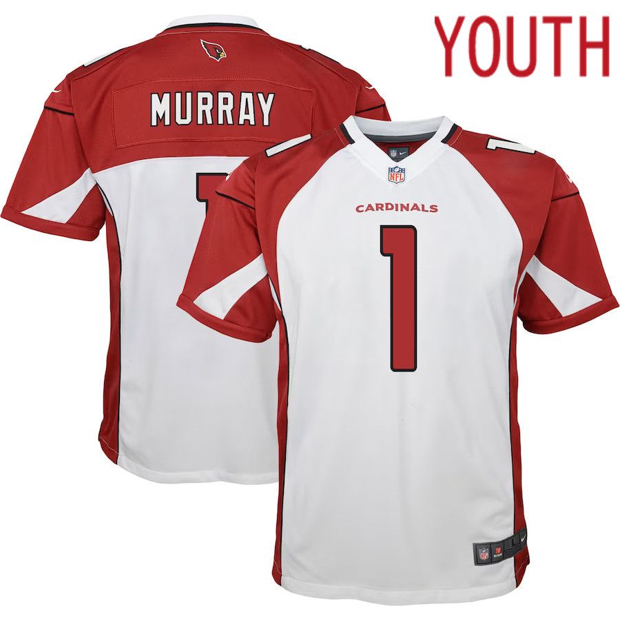 Youth Arizona Cardinals 1 Kyler Murray Nike White Game NFL Jersey